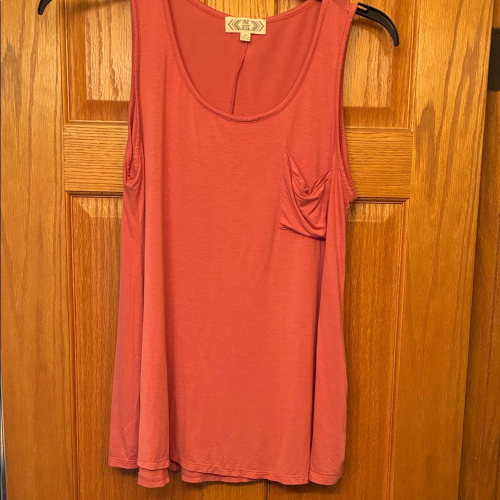 Anthropologie Terracotta Tank Top